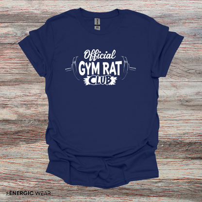 Official Gym Rat Club TShirt – Motivational Lifestyle Tee