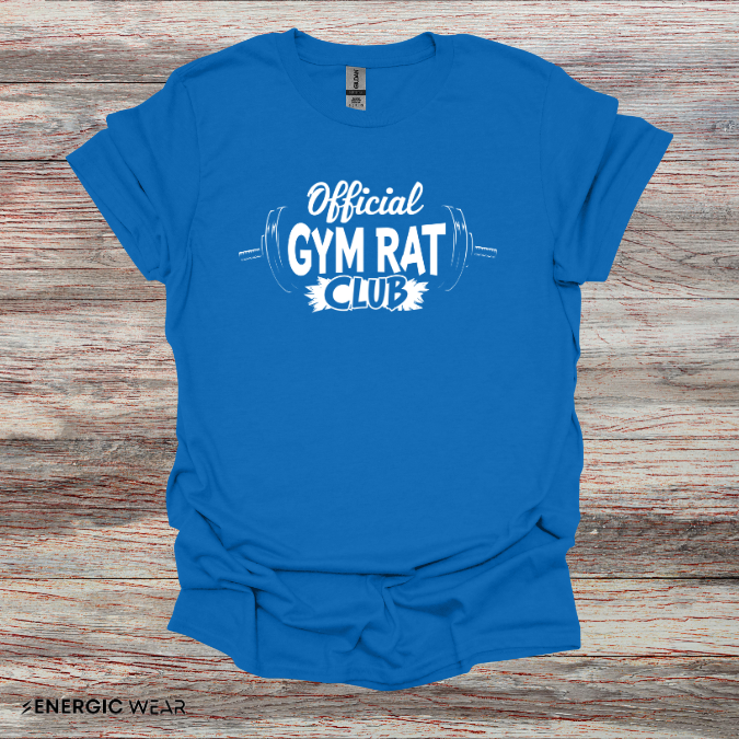 Official Gym Rat Club TShirt – Motivational Lifestyle Tee