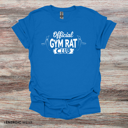 Official Gym Rat Club TShirt – Motivational Lifestyle Tee