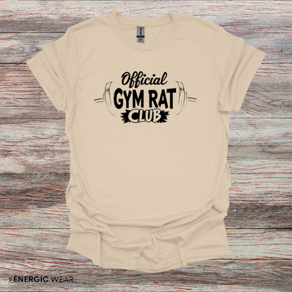 Official Gym Rat Club TShirt – Motivational Lifestyle Tee
