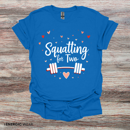 Squatting For Two! Unisex TShirt – Strong Mom Tee