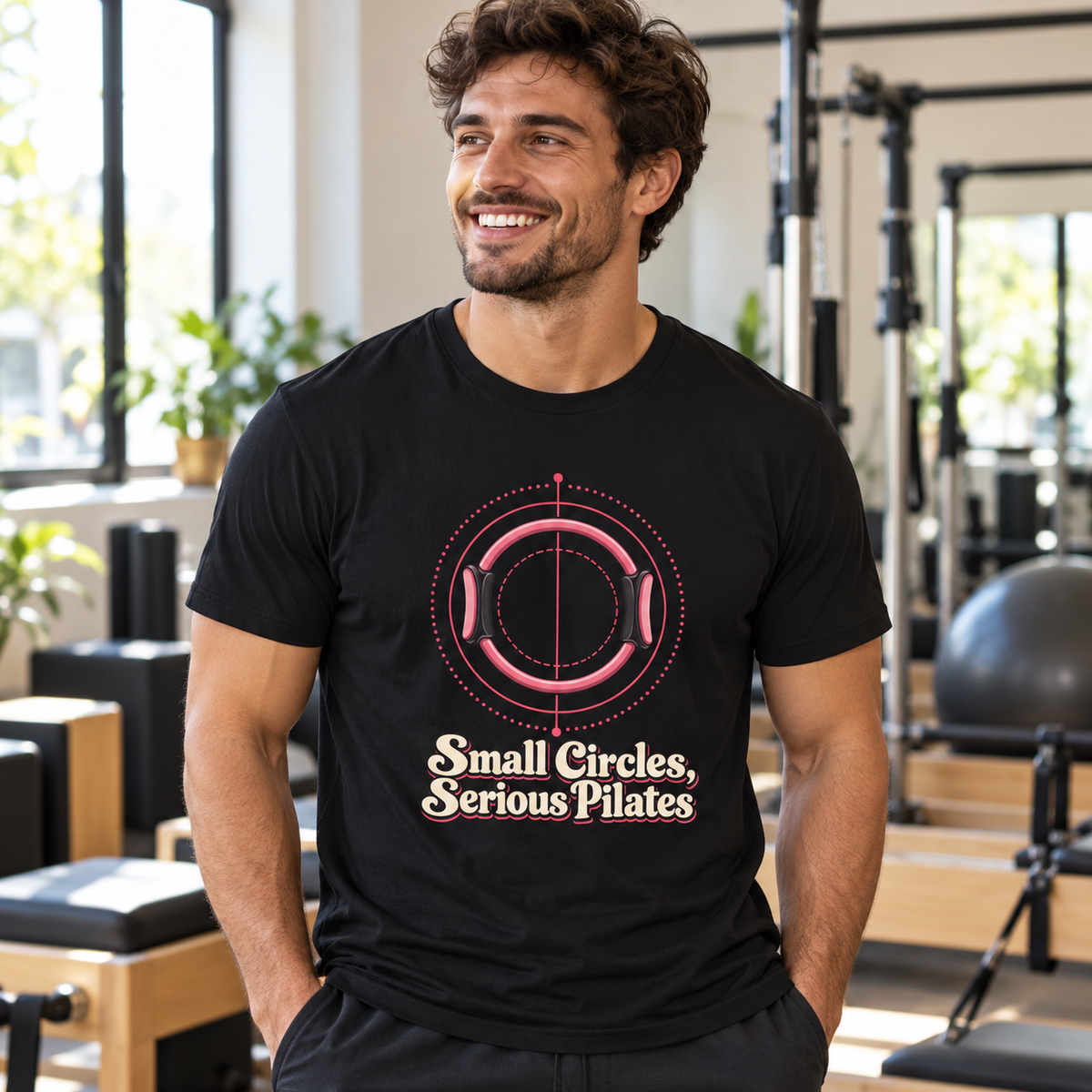 Female lifestyle mockup — fitness off switch