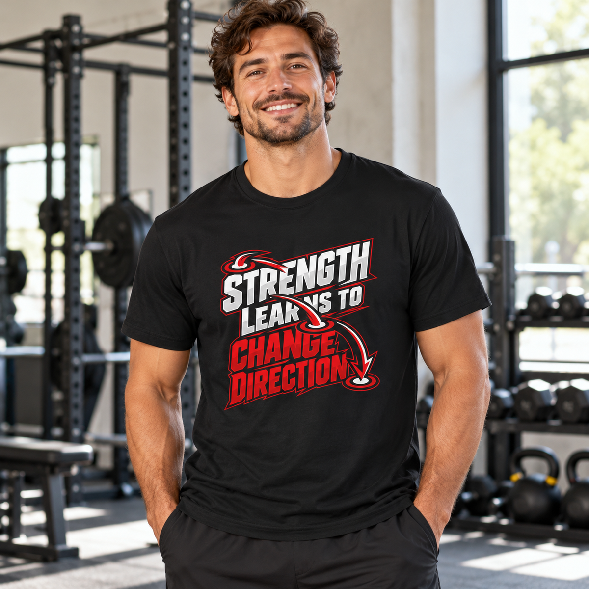 Male lifestyle mockup — hammer curls get their own spotlight
