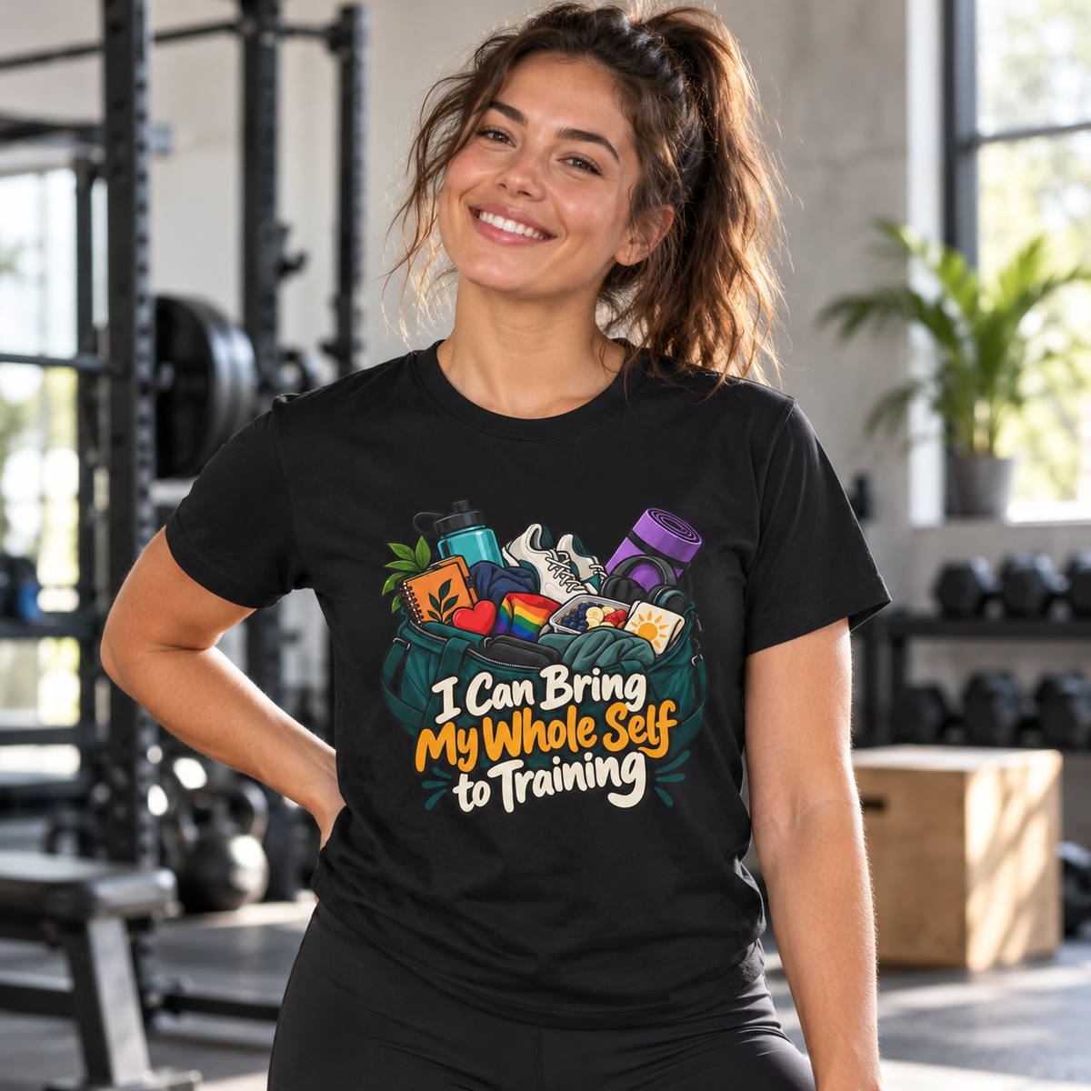 Female lifestyle mockup — her first race