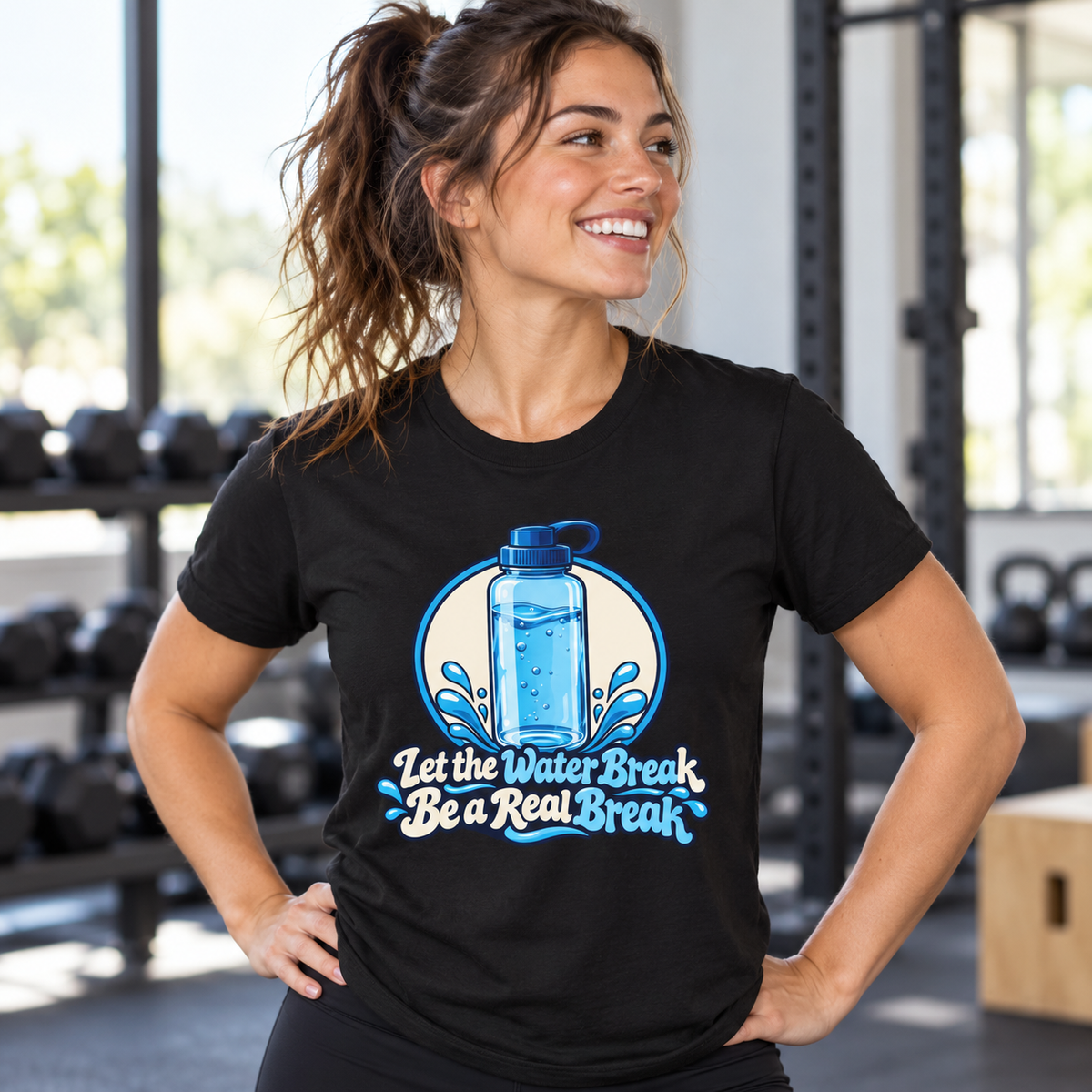 Male lifestyle mockup — A Little Less Rush a Little More Range T-Shirt