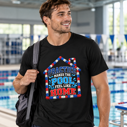 Male lifestyle mockup — pool home