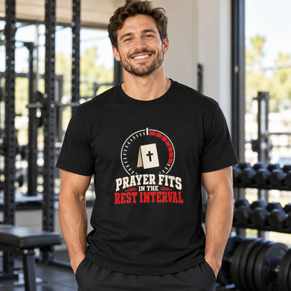 Male lifestyle mockup — prayer fits in the rest interval