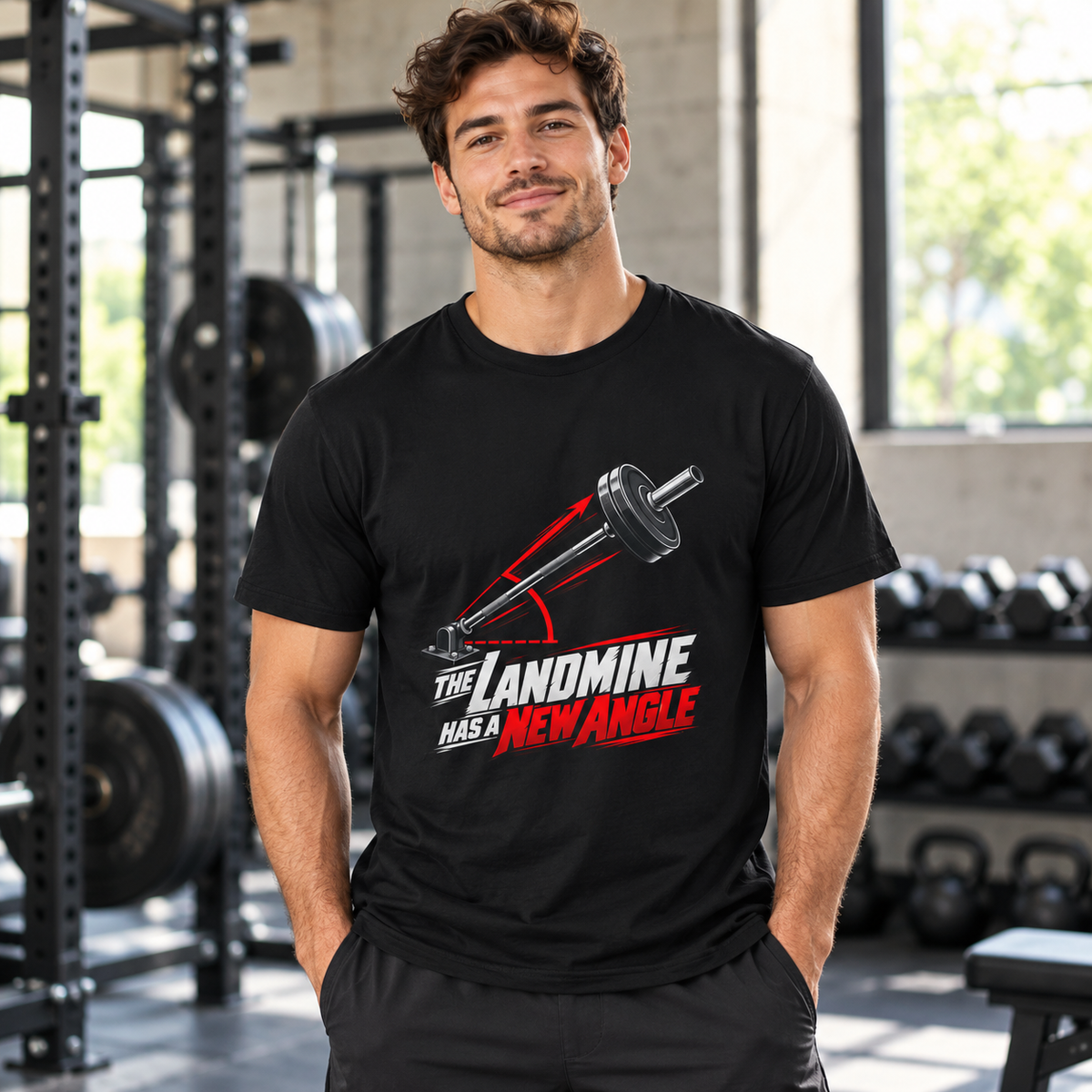 Male lifestyle mockup — the landmine has a new angle
