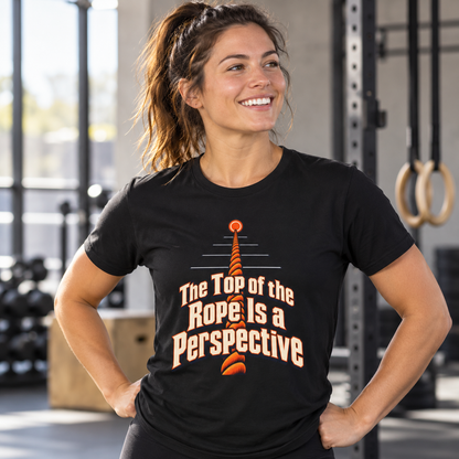 Female lifestyle mockup — top rope