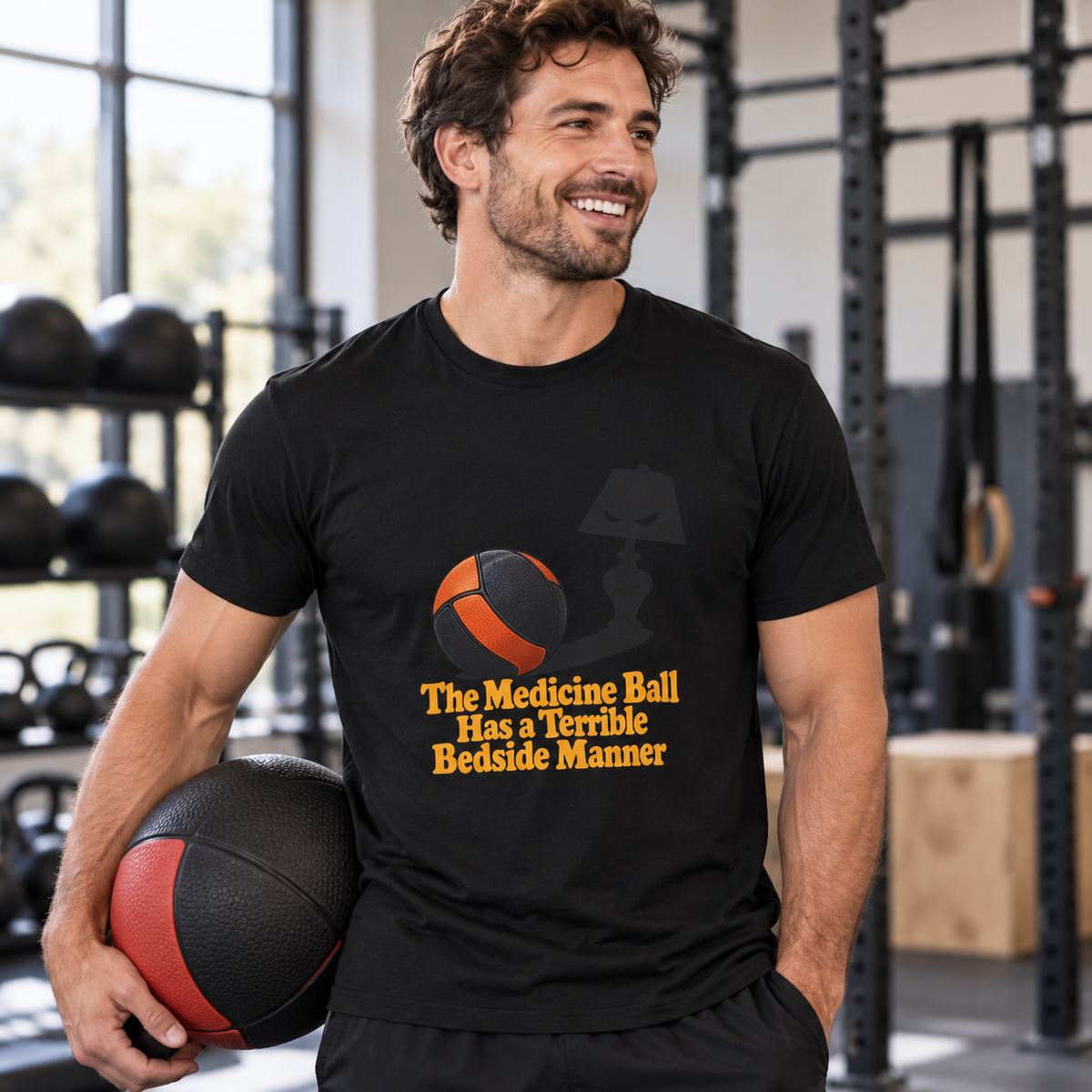 Female lifestyle mockup — I Trust My Spotter More Than My Phone Battery T-Shirt